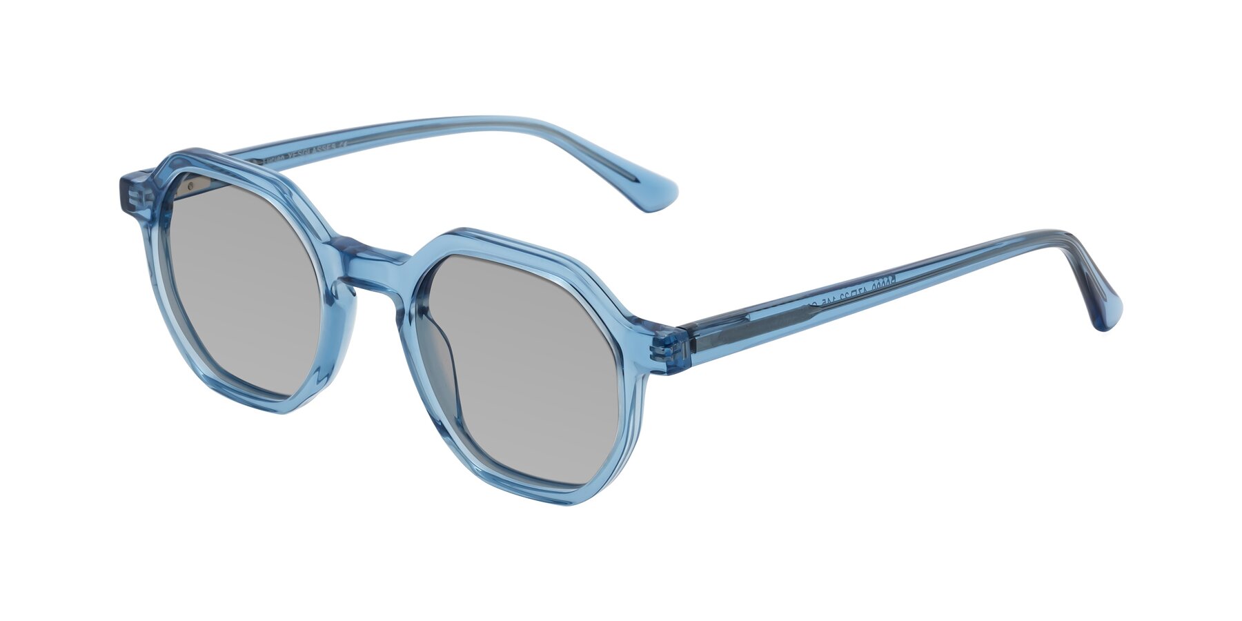 Angle of Lucian in Sky Blue with Light Gray Tinted Lenses