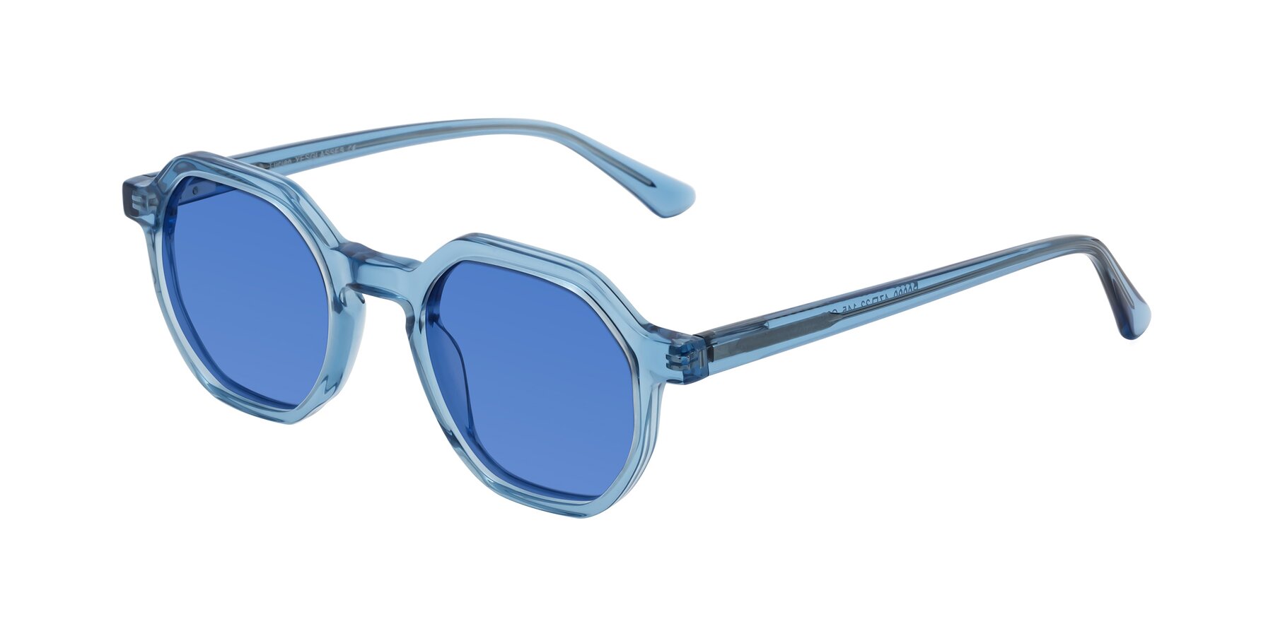 Angle of Lucian in Sky Blue with Blue Tinted Lenses