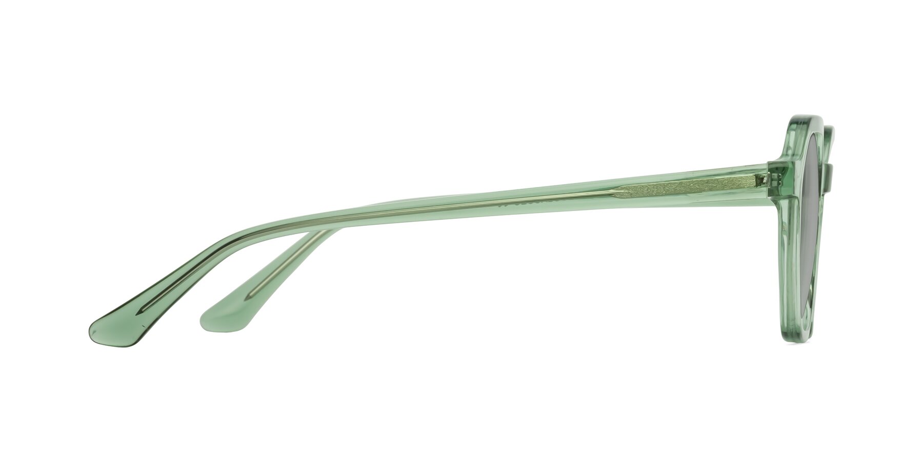 Side of Lucian in Light Green with Light Gray Tinted Lenses