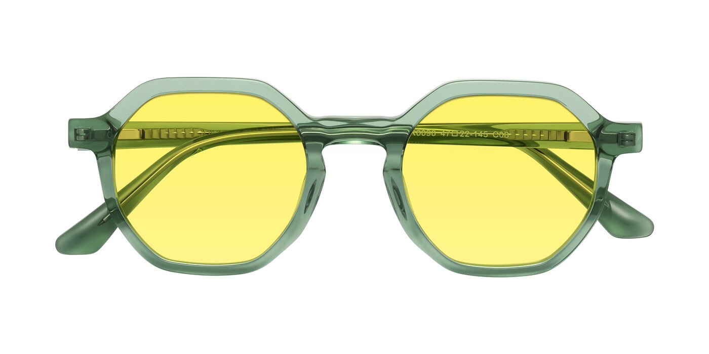 Lucian - Light Green Tinted Sunglasses