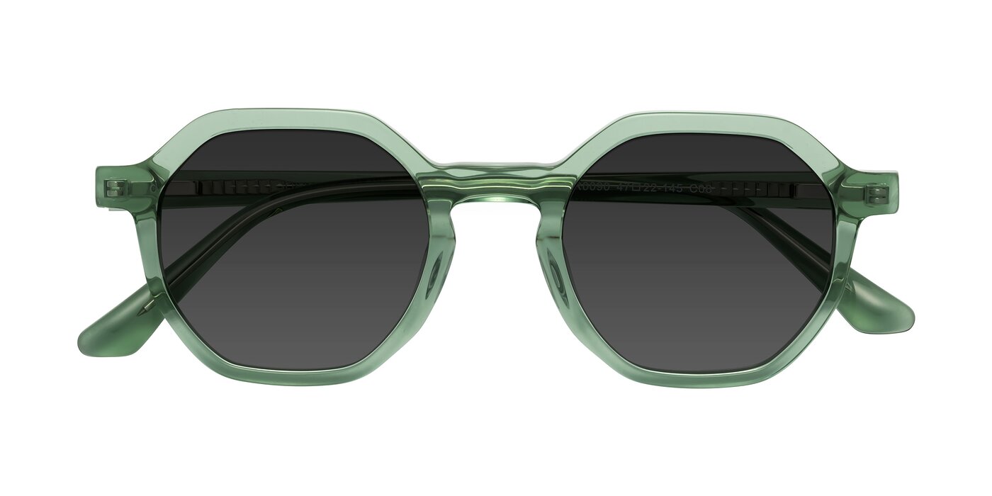 Lucian - Light Green Tinted Sunglasses