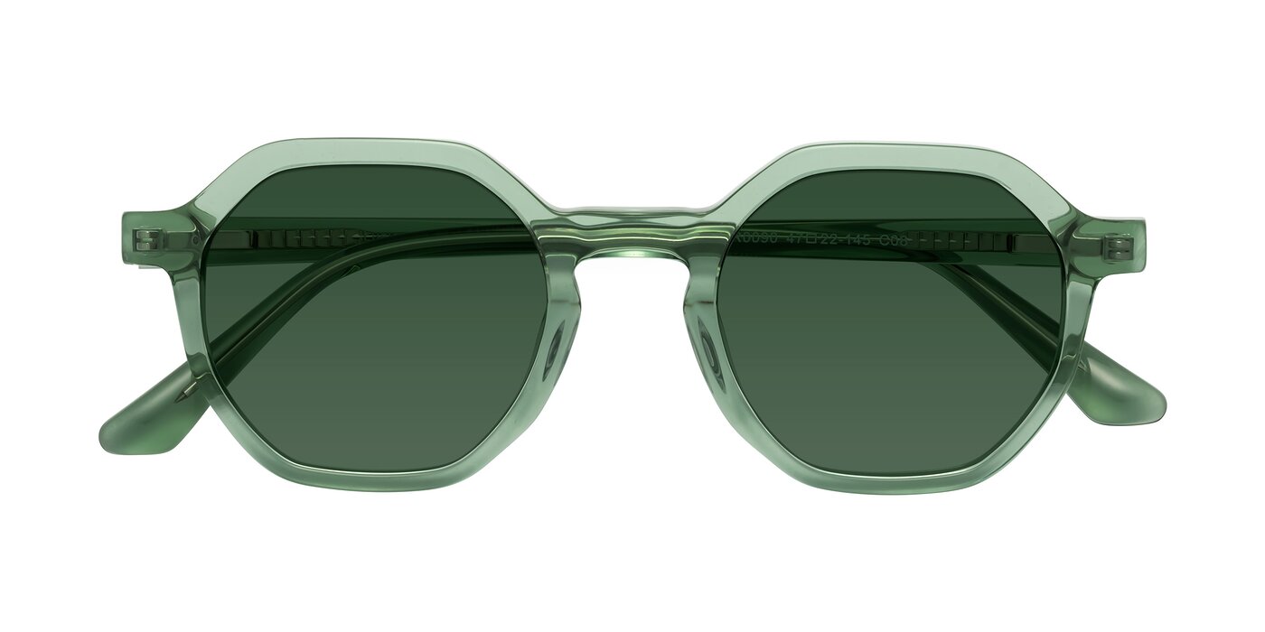 Lucian - Light Green Tinted Sunglasses