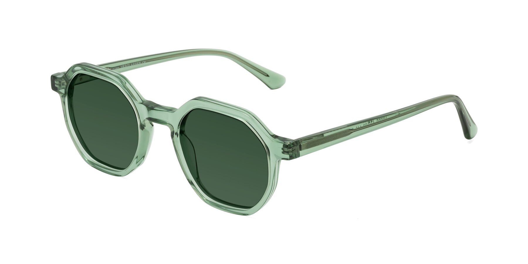 Angle of Lucian in Light Green with Green Tinted Lenses