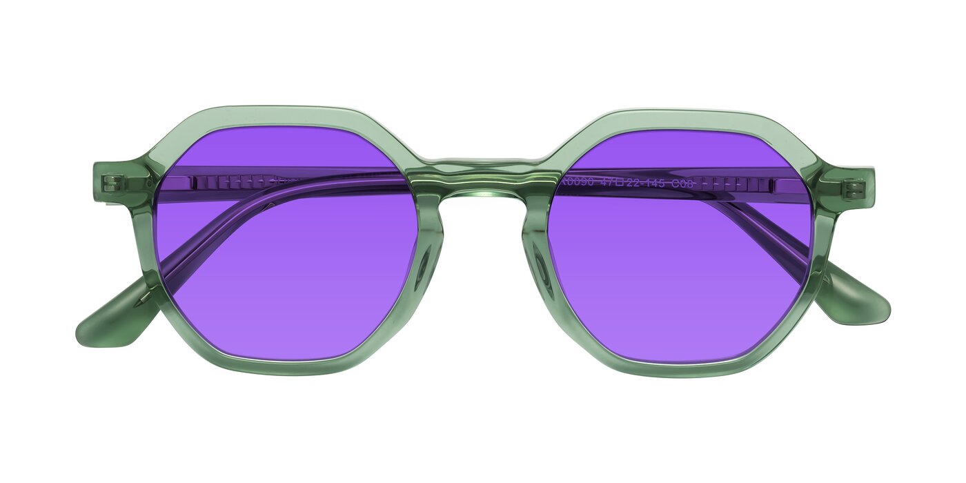 Lucian - Light Green Tinted Sunglasses