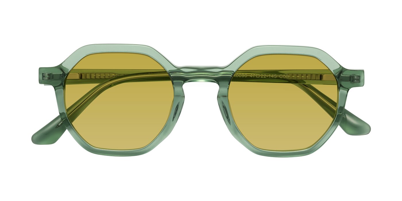 Lucian - Light Green Tinted Sunglasses