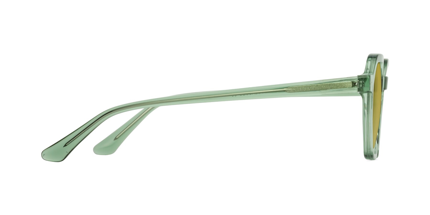 Side of Lucian in Light Green with Champagne Tinted Lenses