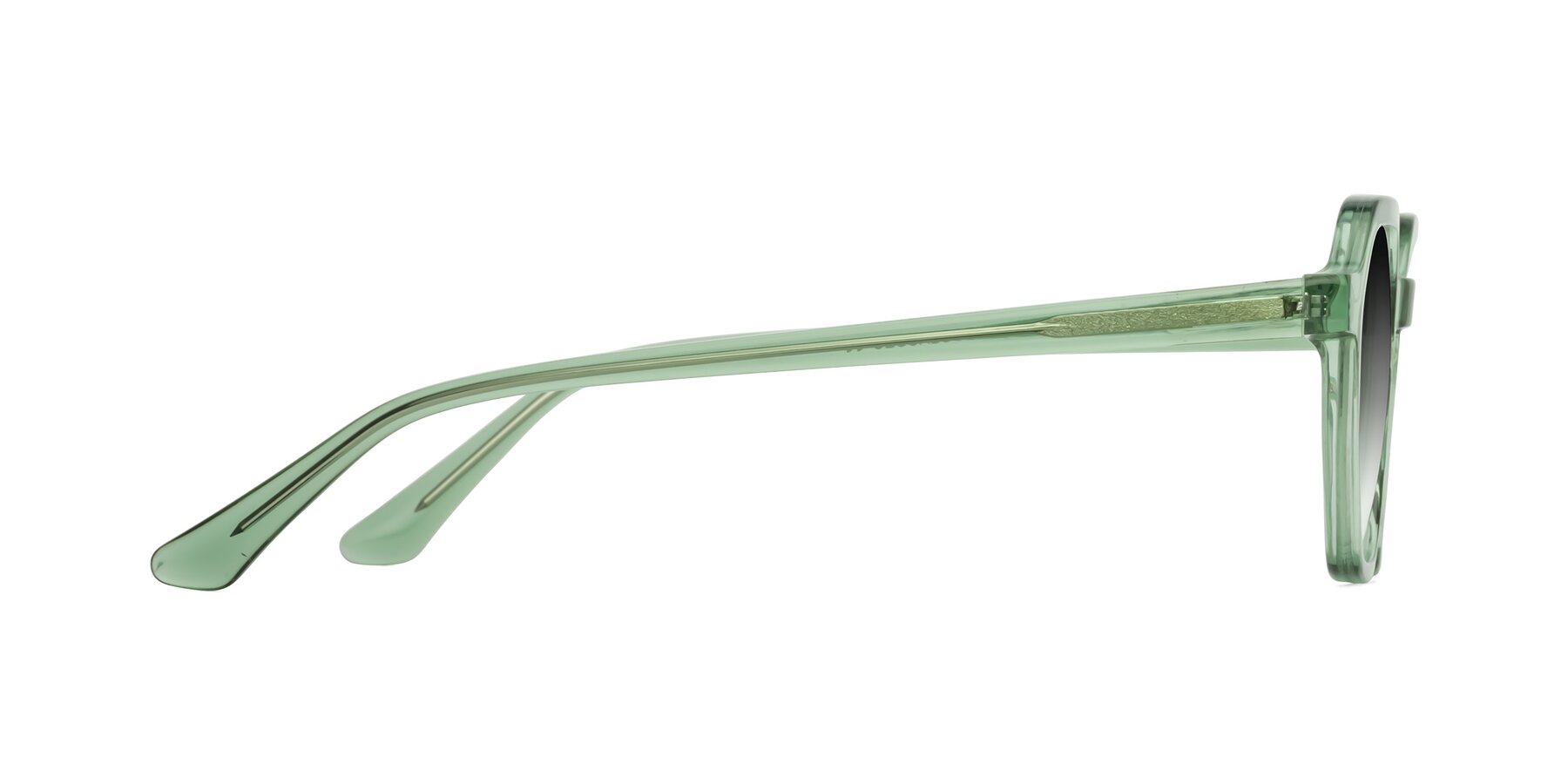 Side of Lucian in Light Green with Gray Gradient Lenses