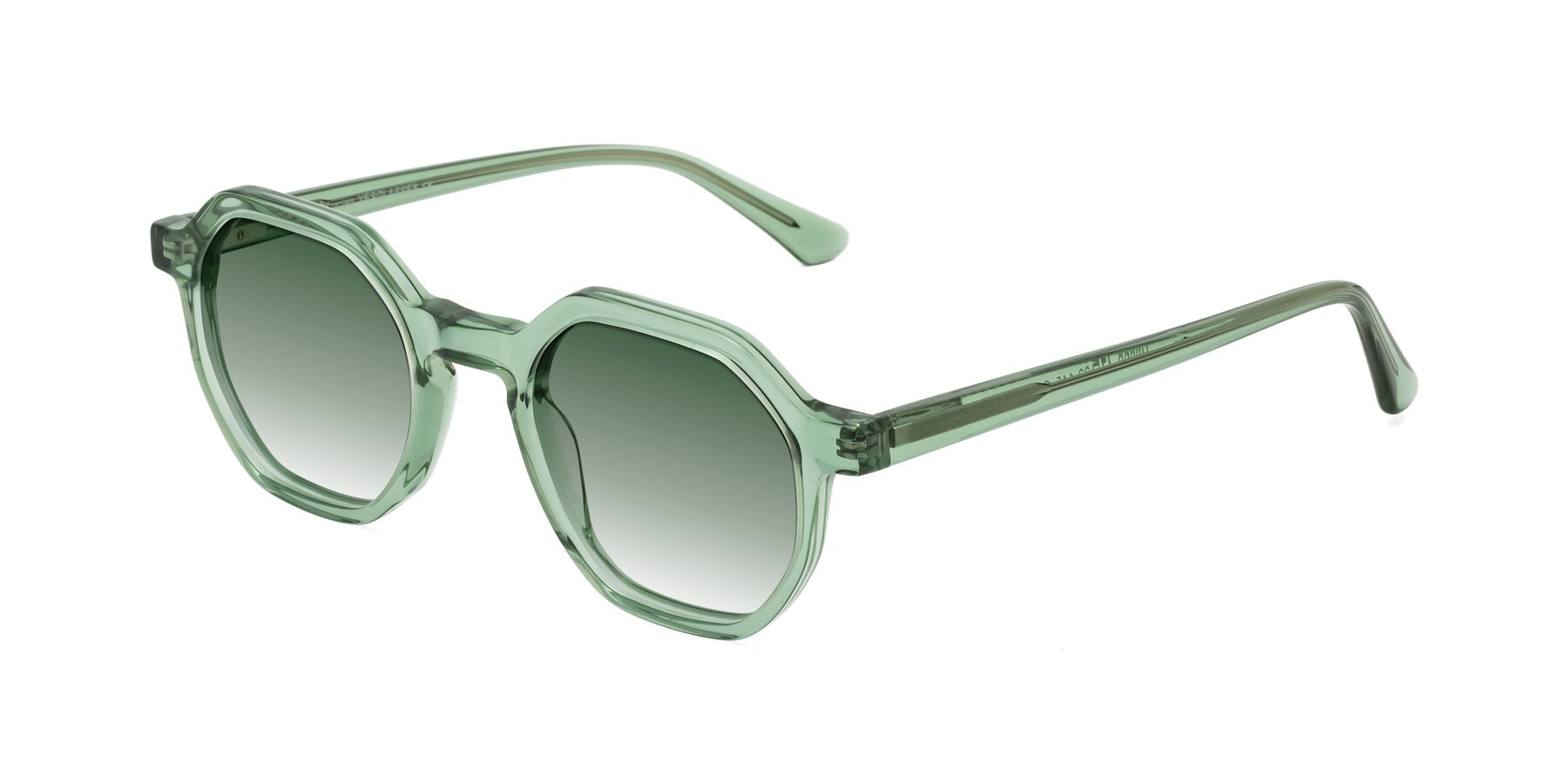 Angle of Lucian in Light Green with Green Gradient Lenses