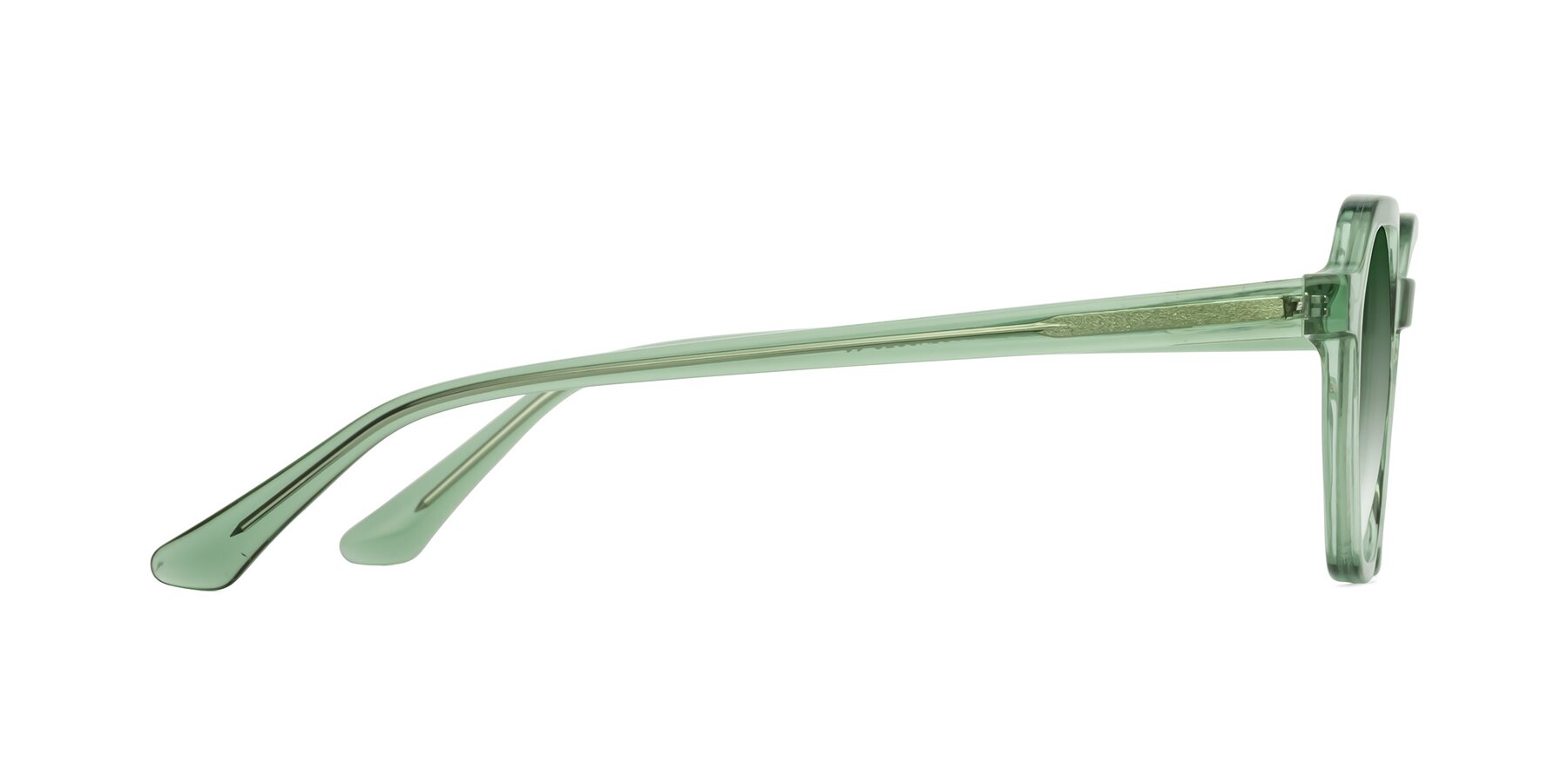 Side of Lucian in Light Green with Green Gradient Lenses