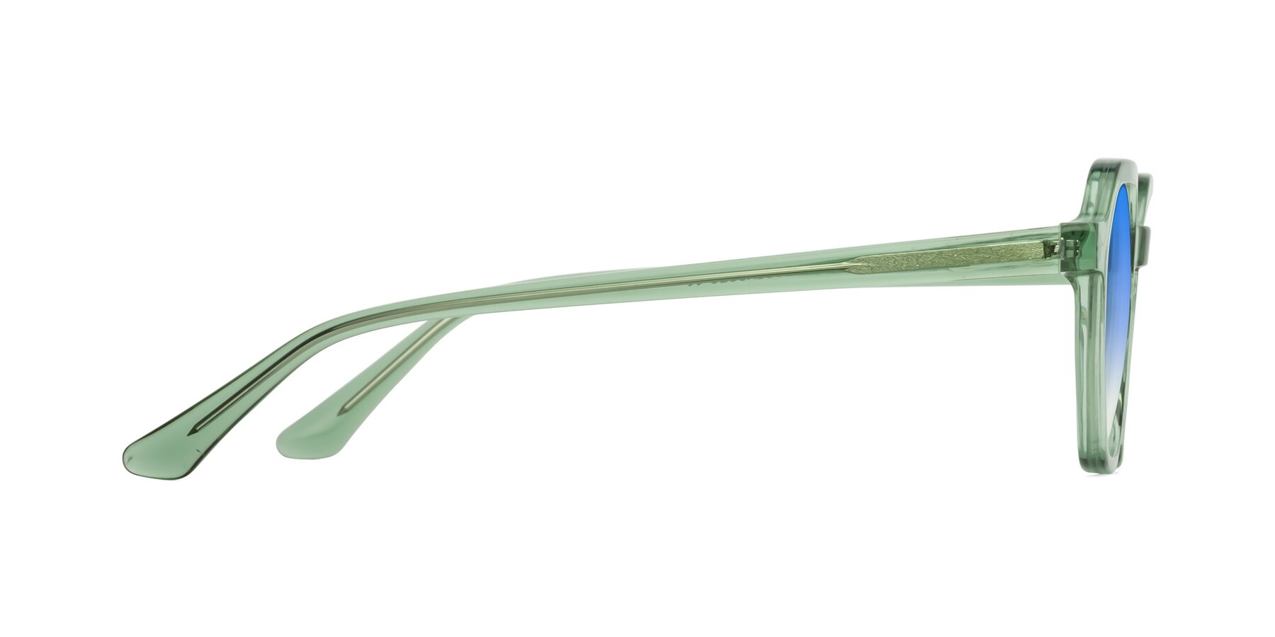 Side of Lucian in Light Green with Blue Gradient Lenses