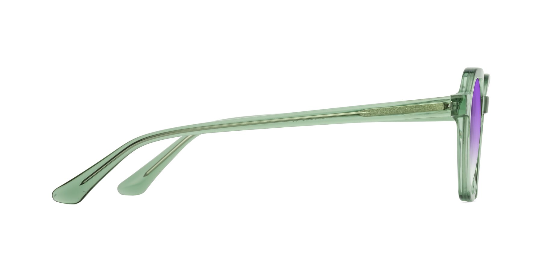 Side of Lucian in Light Green with Purple Gradient Lenses