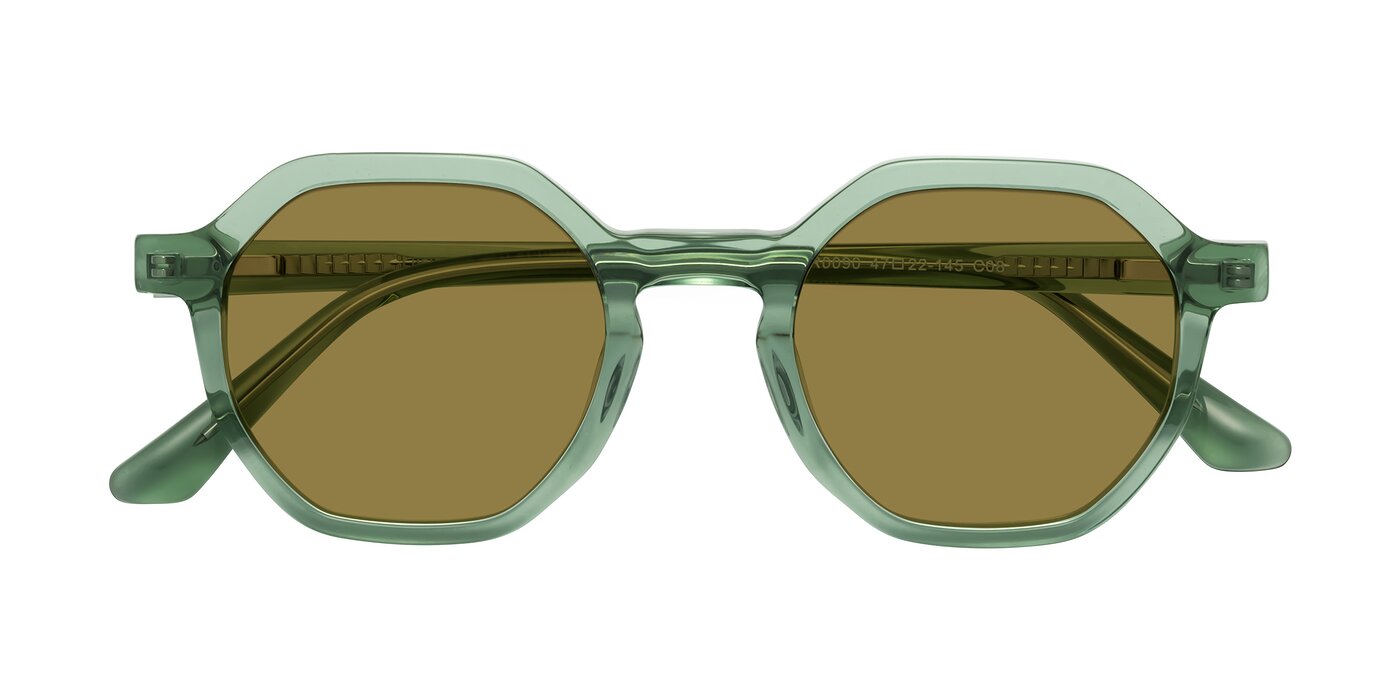 Lucian - Light Green Polarized Sunglasses