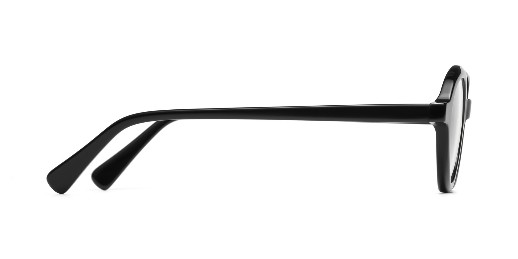 Side of Seed in Black with Clear Reading Eyeglass Lenses