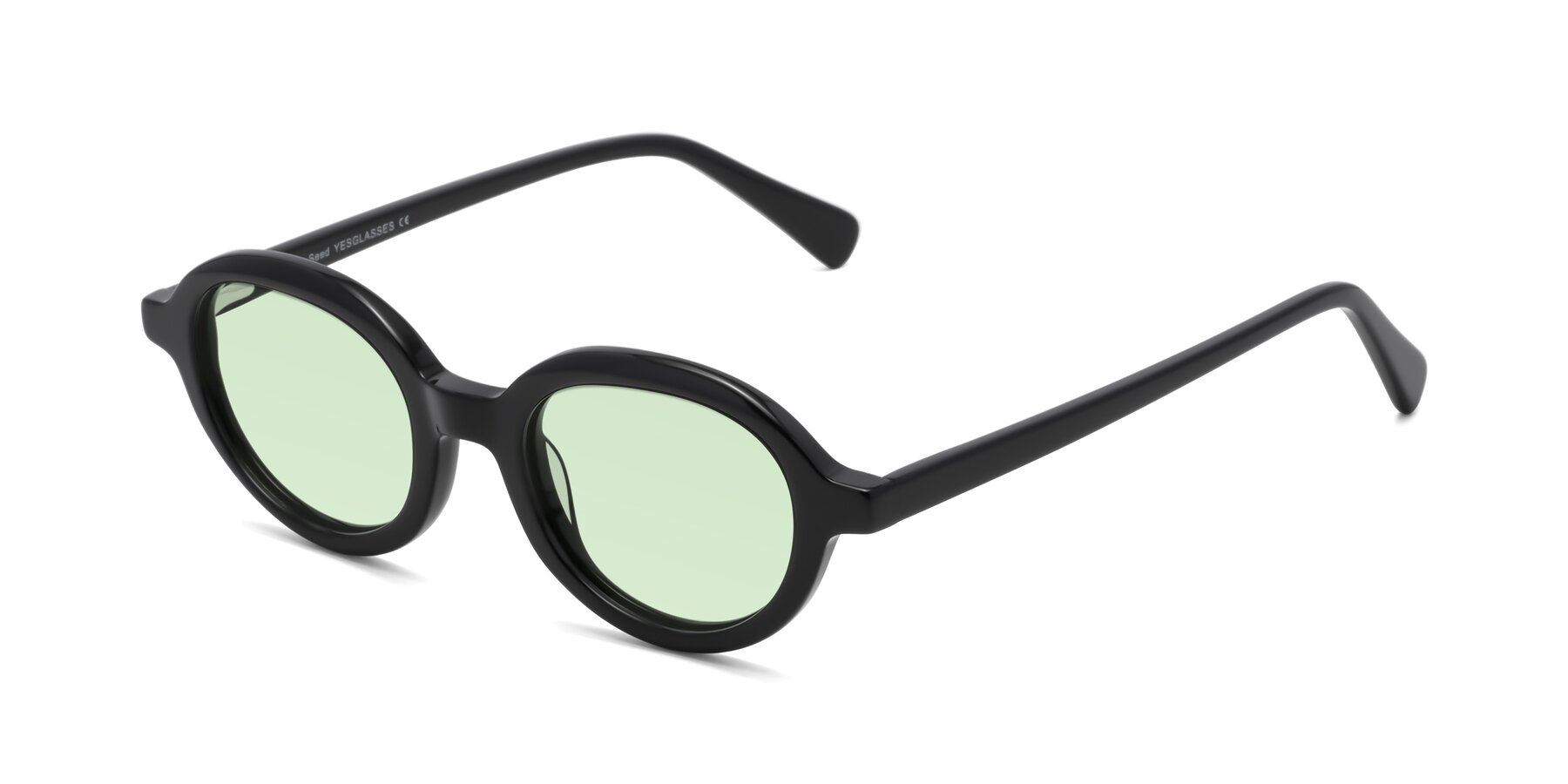 Angle of Seed in Black with Light Green Tinted Lenses