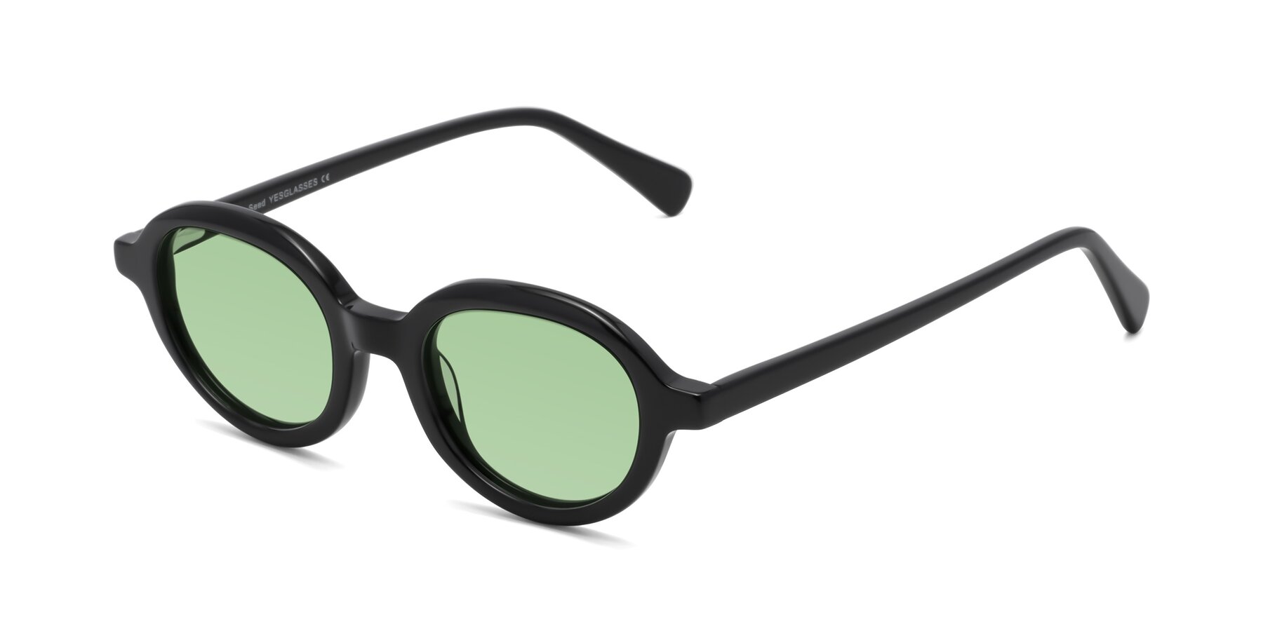 Angle of Seed in Black with Medium Green Tinted Lenses