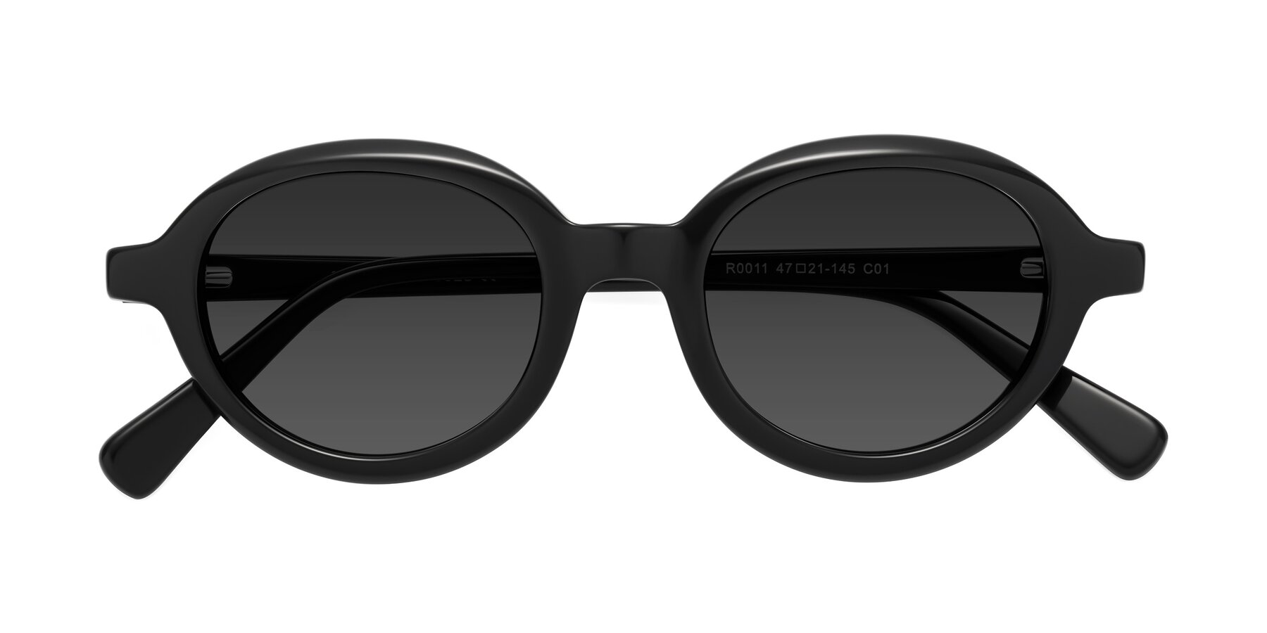 Folded Front of Seed in Black with Gray Tinted Lenses