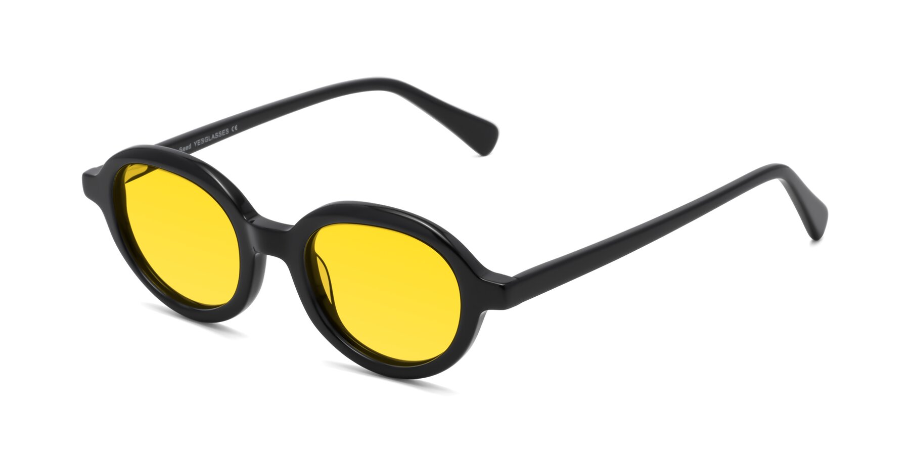 Angle of Seed in Black with Yellow Tinted Lenses