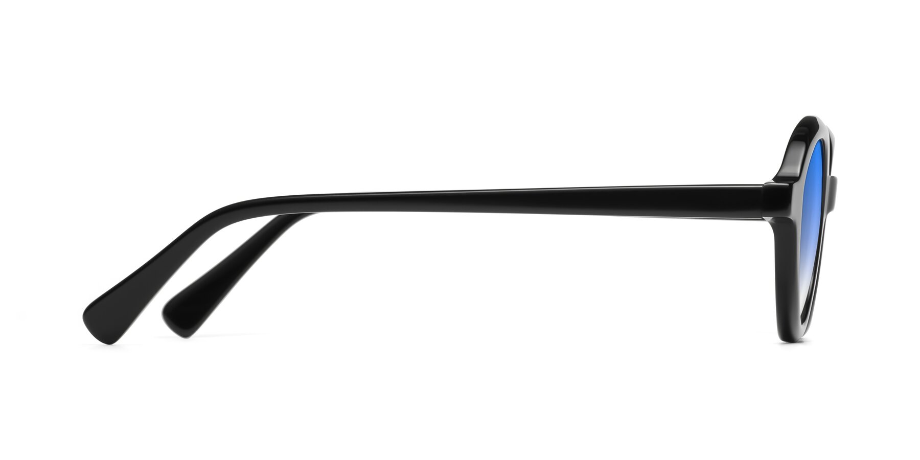 Side of Seed in Black with Blue Gradient Lenses
