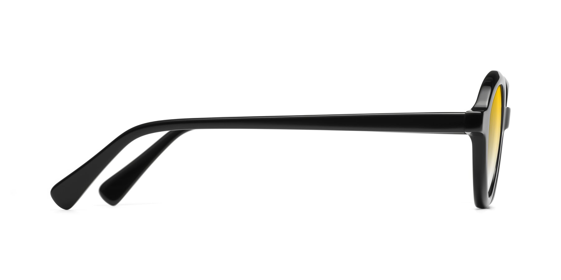 Side of Seed in Black with Yellow Gradient Lenses