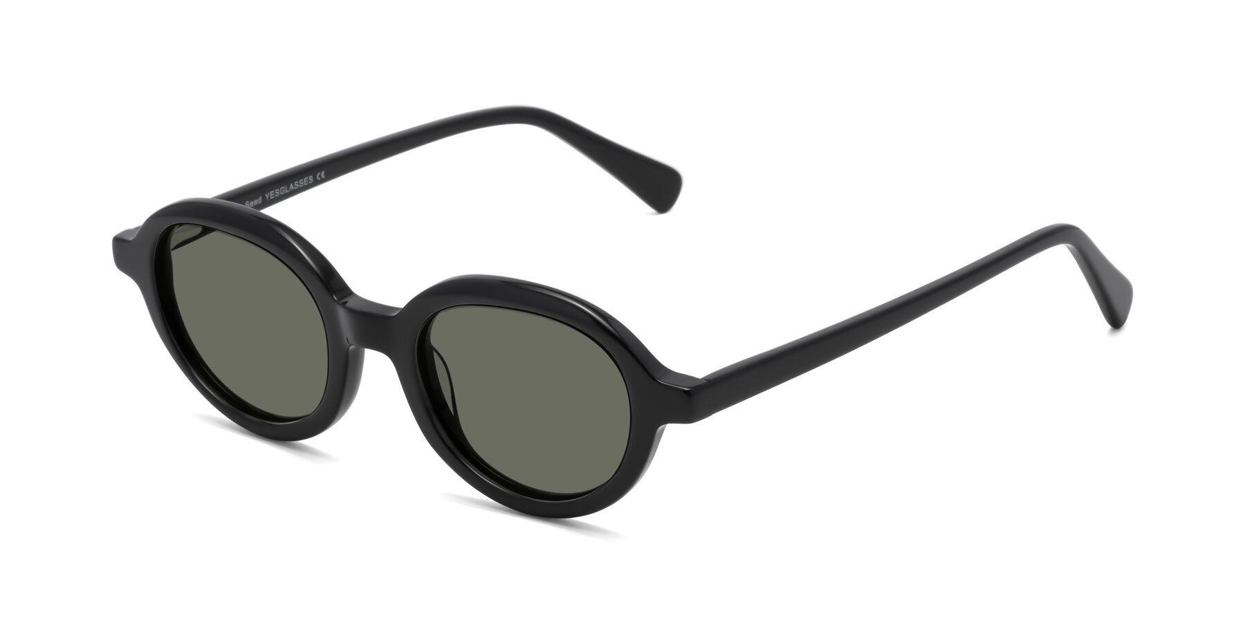 Angle of Seed in Black with Gray Polarized Lenses