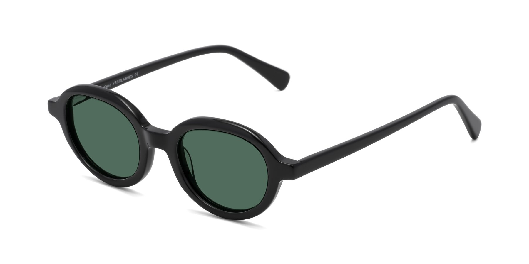 Angle of Seed in Black with Green Polarized Lenses