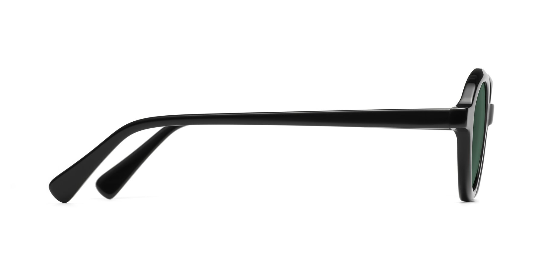 Side of Seed in Black with Green Polarized Lenses