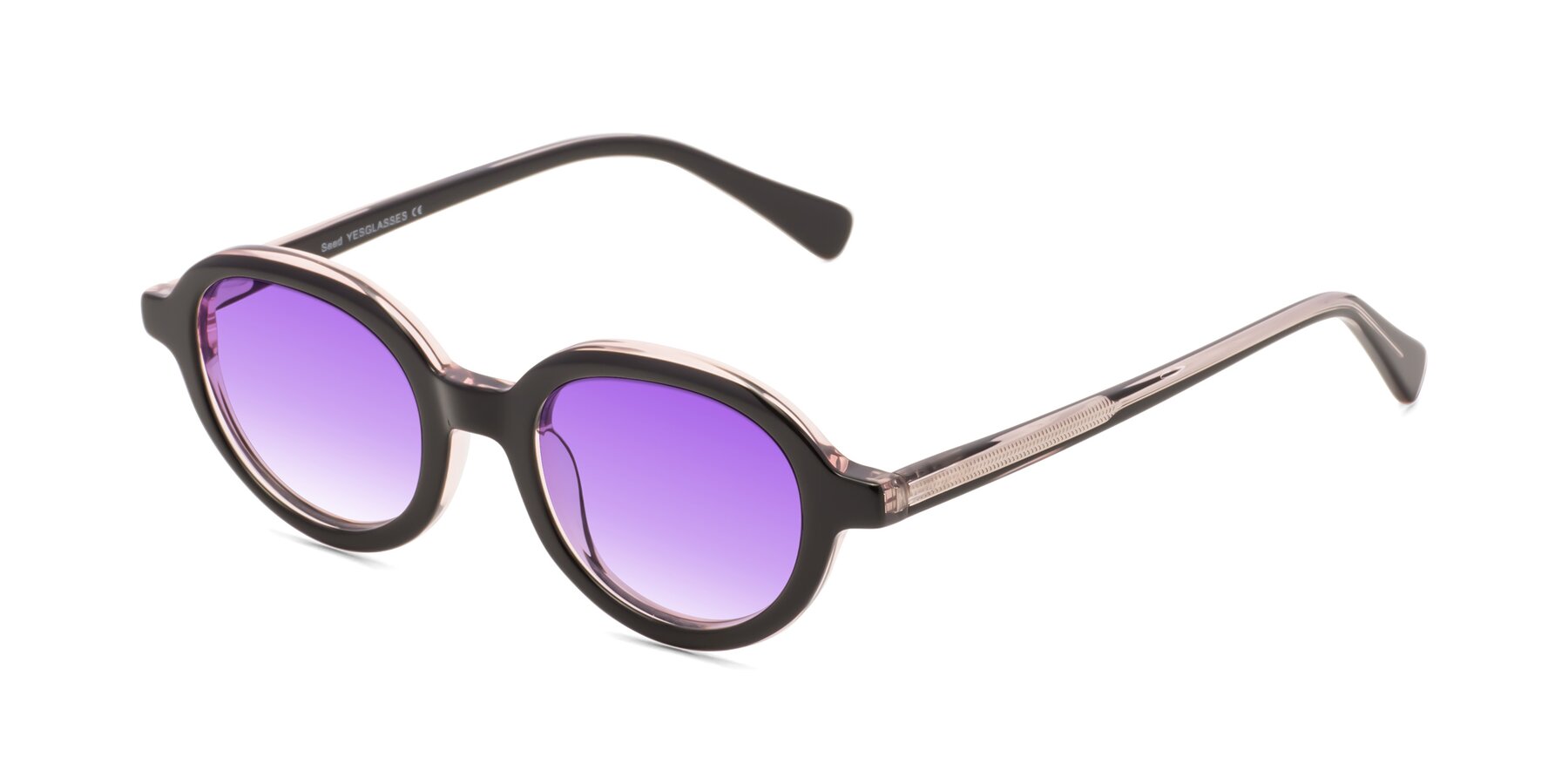 Angle of Seed in Black-Light Pink with Purple Gradient Lenses