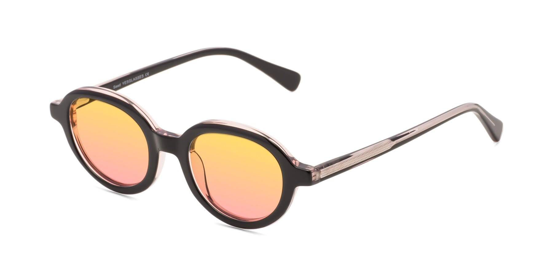 Angle of Seed in Black-Light Pink with Yellow / Pink Gradient Lenses