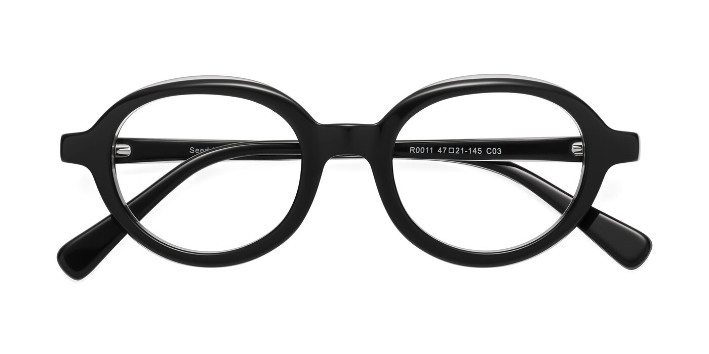 Seed - Black / Clear Eyeglasses
