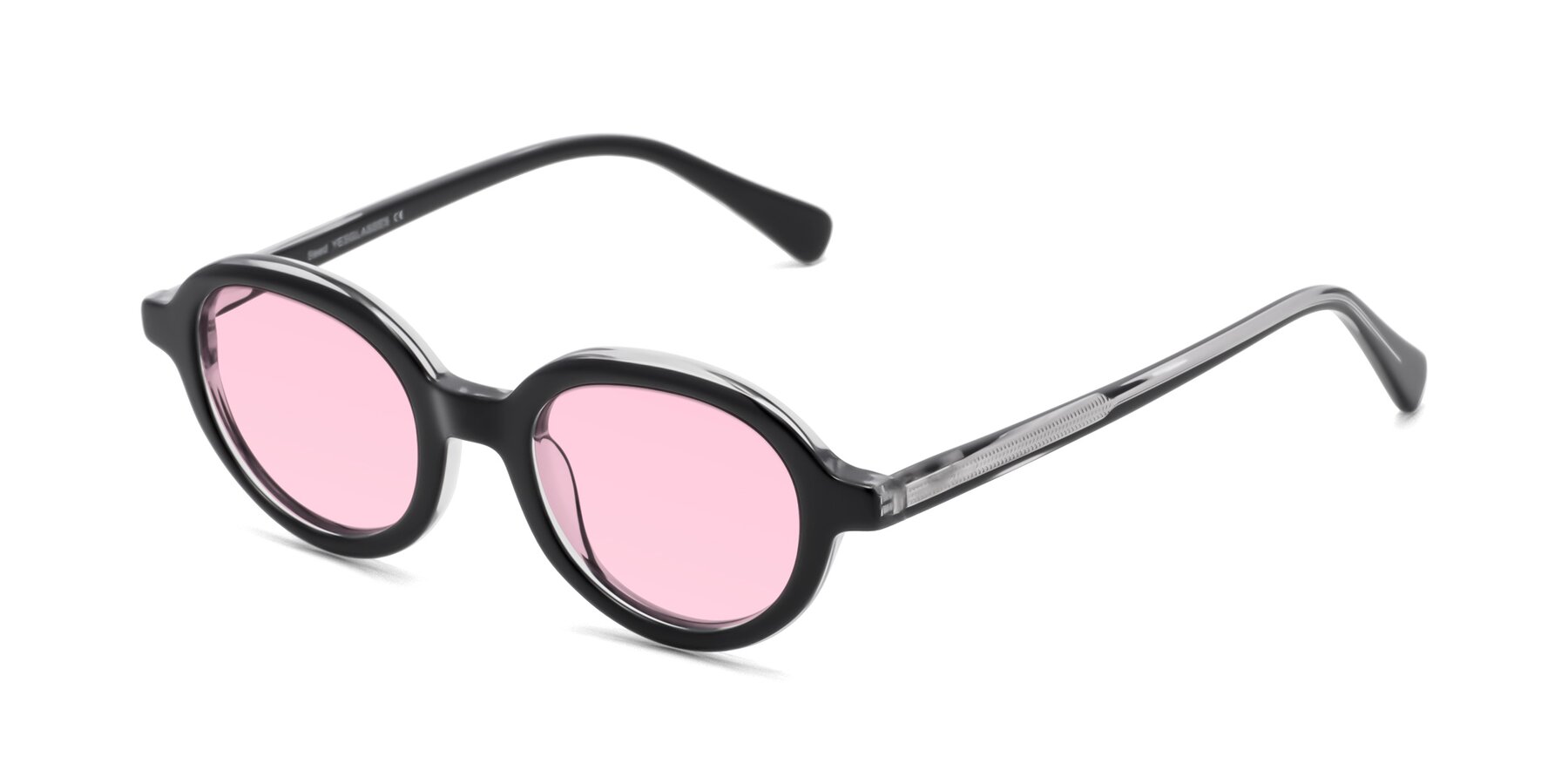 Angle of Seed in Black-Clear with Light Pink Tinted Lenses