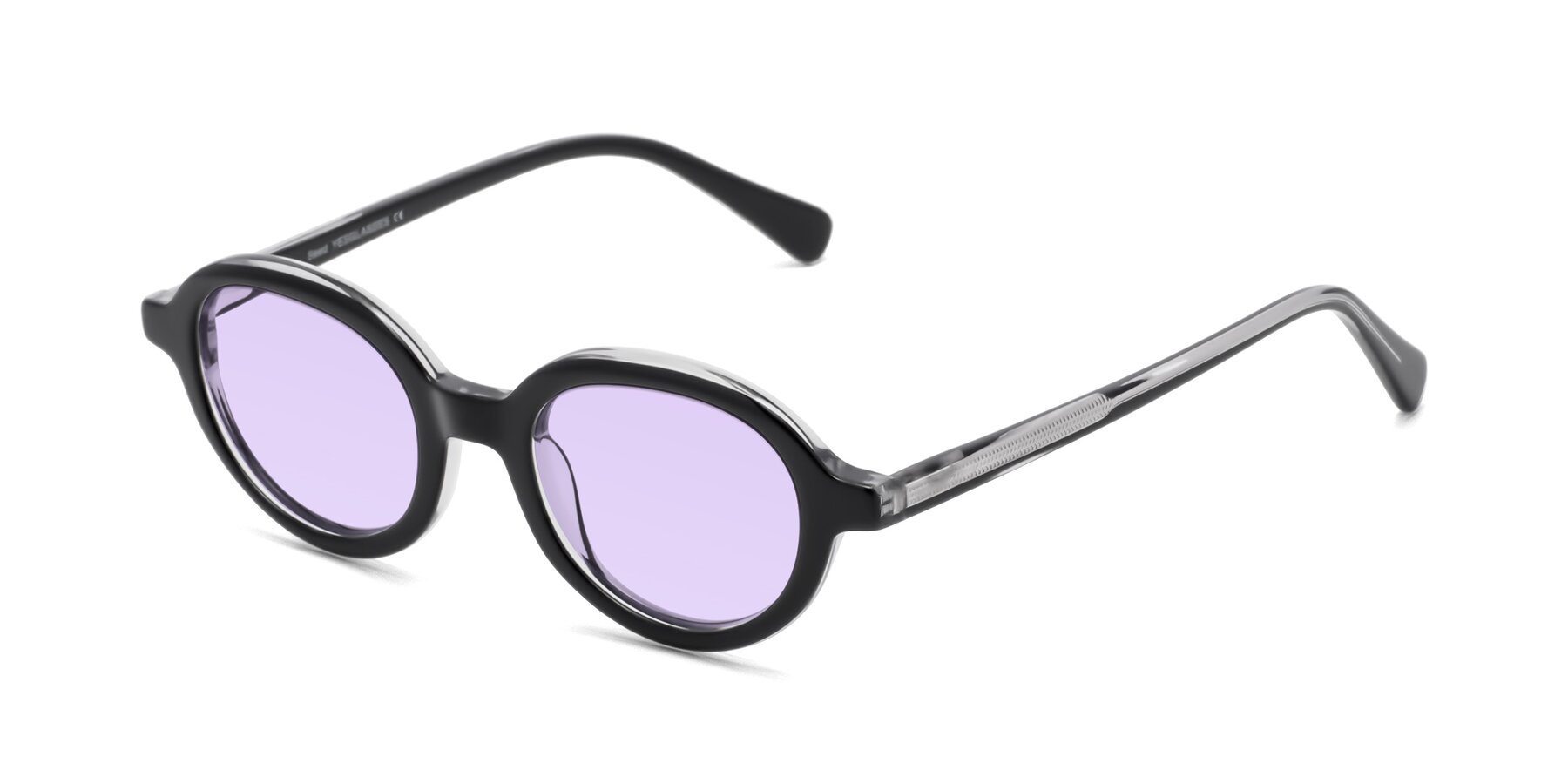 Angle of Seed in Black-Clear with Light Purple Tinted Lenses
