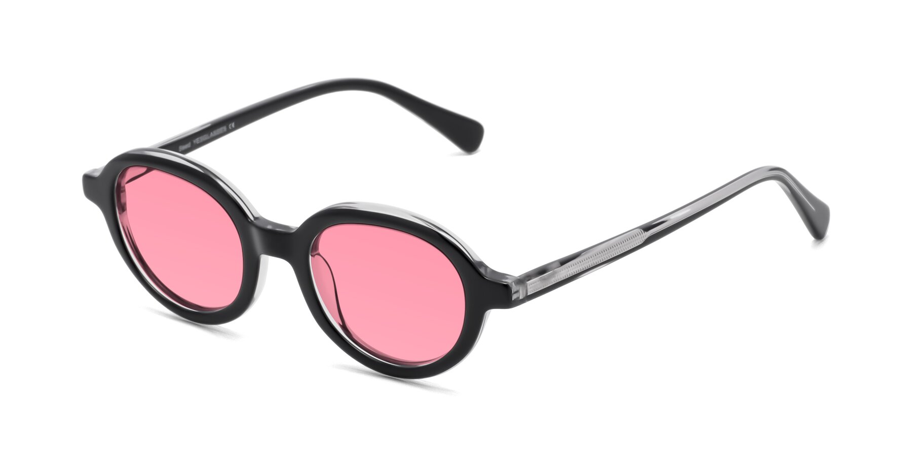 Angle of Seed in Black-Clear with Pink Tinted Lenses