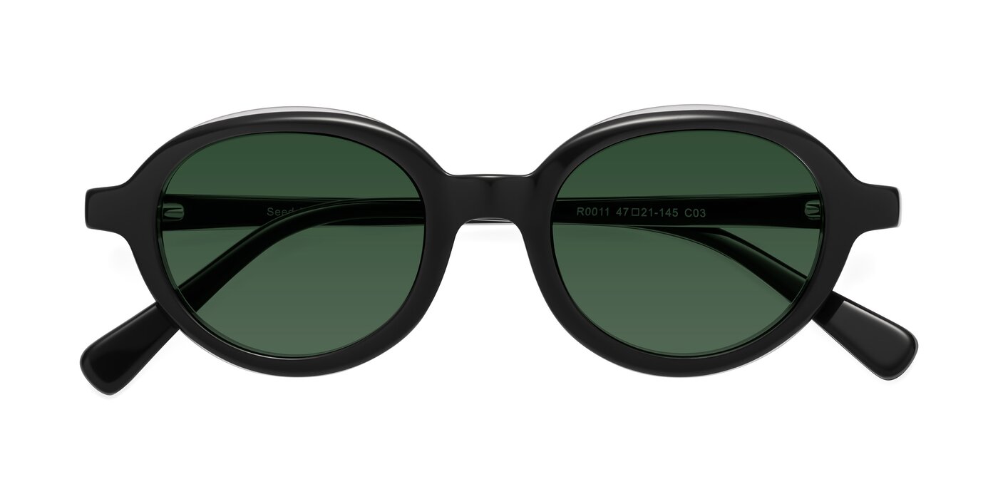 Seed - Black / Clear Tinted Sunglasses