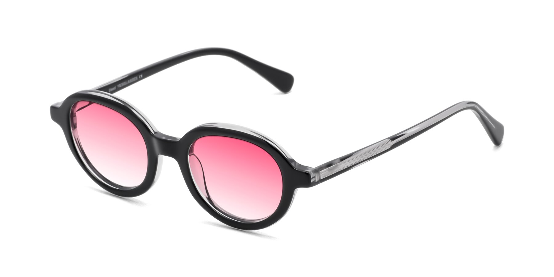 Angle of Seed in Black-Clear with Pink Gradient Lenses