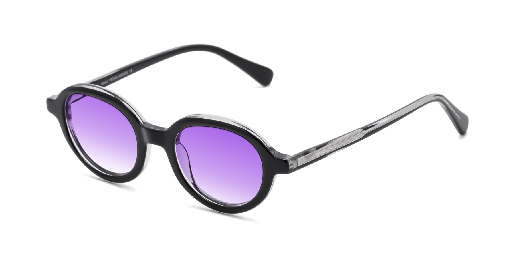 Angle of Seed in Black-Clear with Purple Gradient Lenses