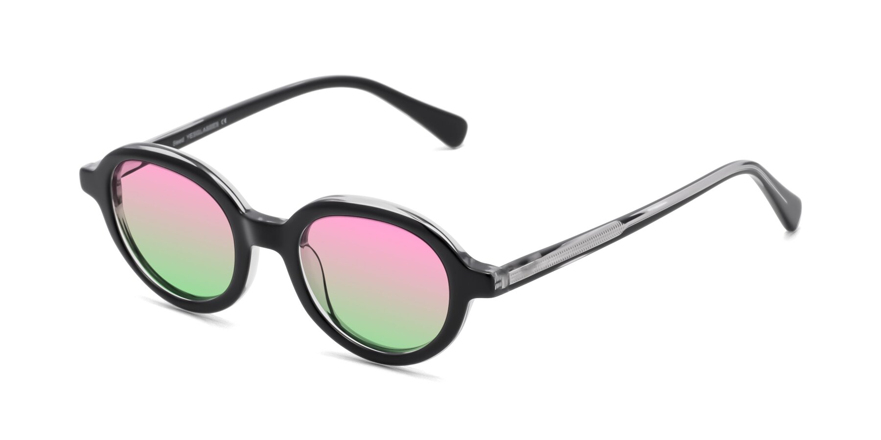 Angle of Seed in Black-Clear with Pink / Green Gradient Lenses