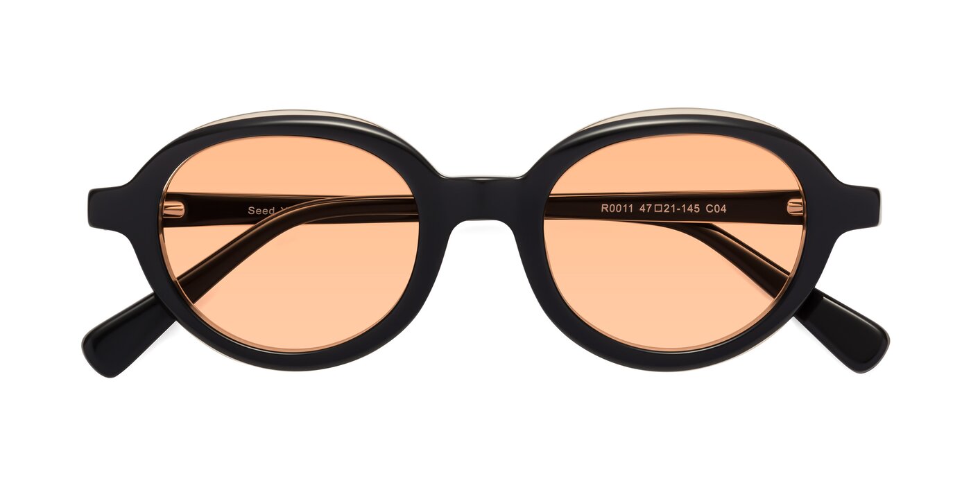 Seed - Black / Light Brown Tinted Sunglasses