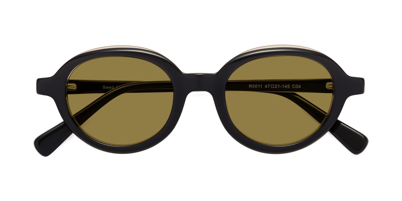 Seed - Black / Light Brown Polarized Sunglasses