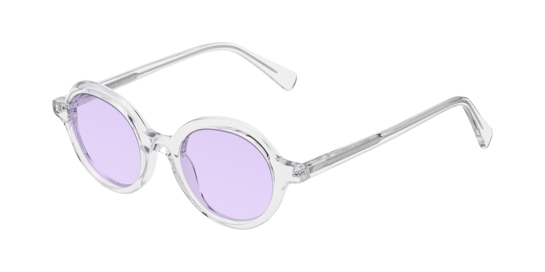 Angle of Nemo in Clear with Light Purple Tinted Lenses