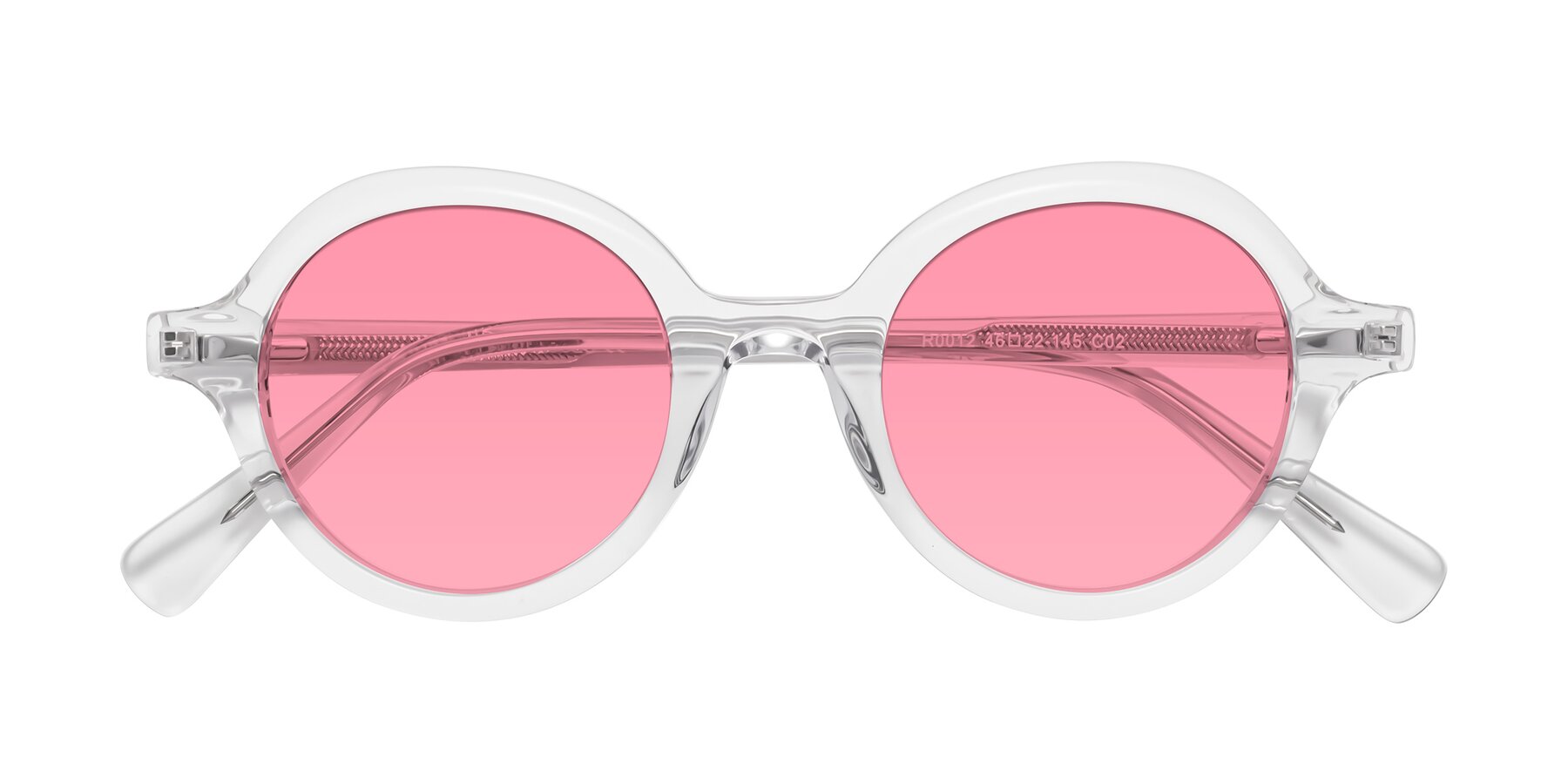 Folded Front of Nemo in Clear with Pink Tinted Lenses