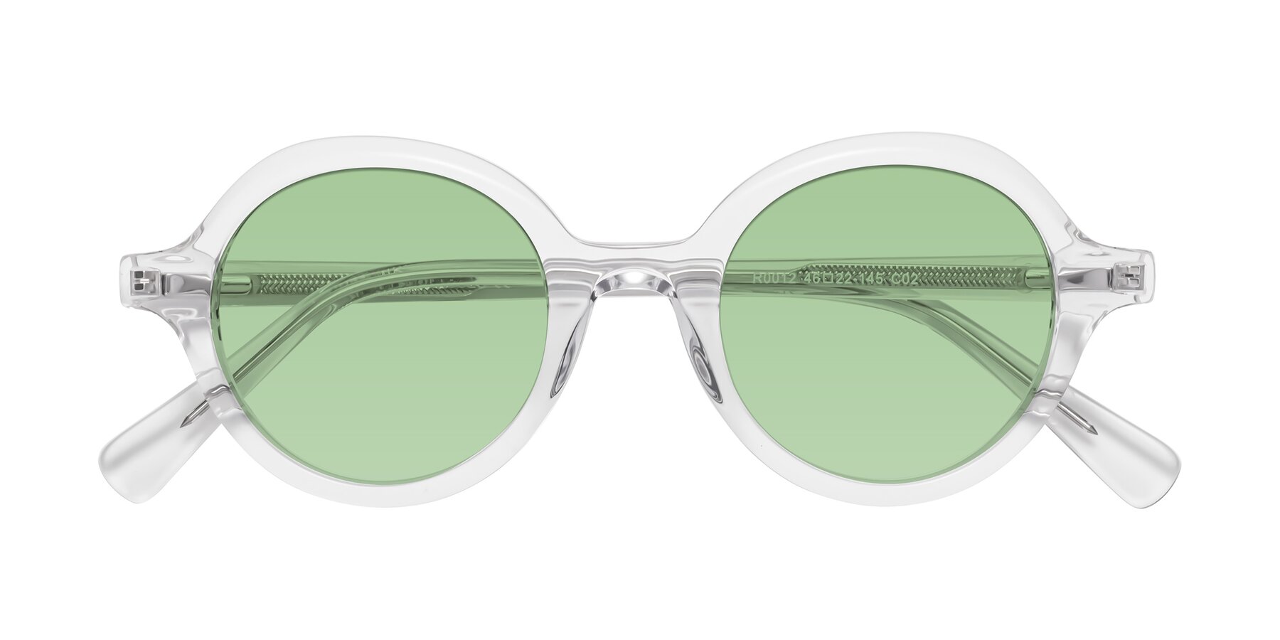 Folded Front of Nemo in Clear with Medium Green Tinted Lenses