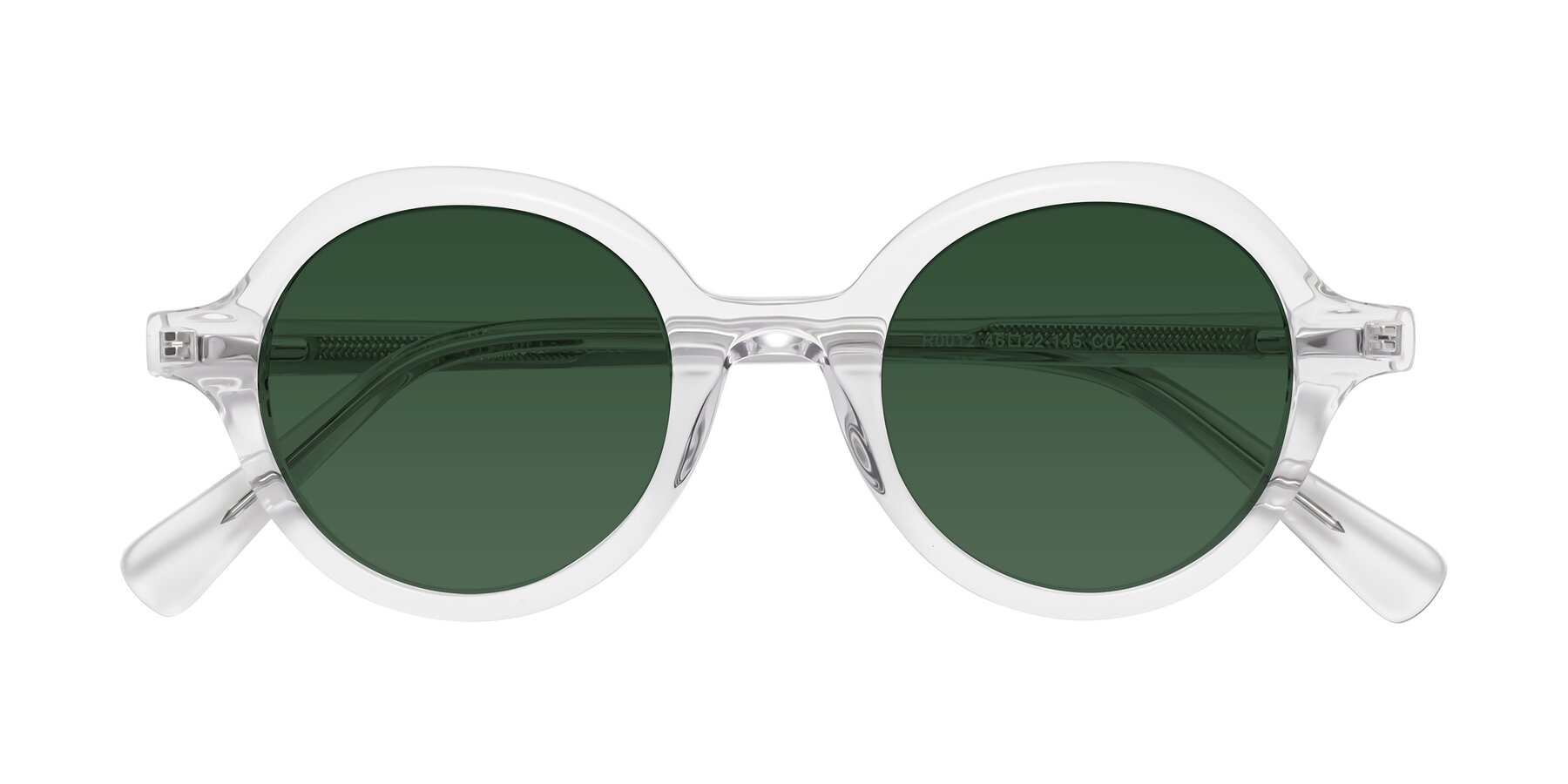 Folded Front of Nemo in Clear with Green Tinted Lenses