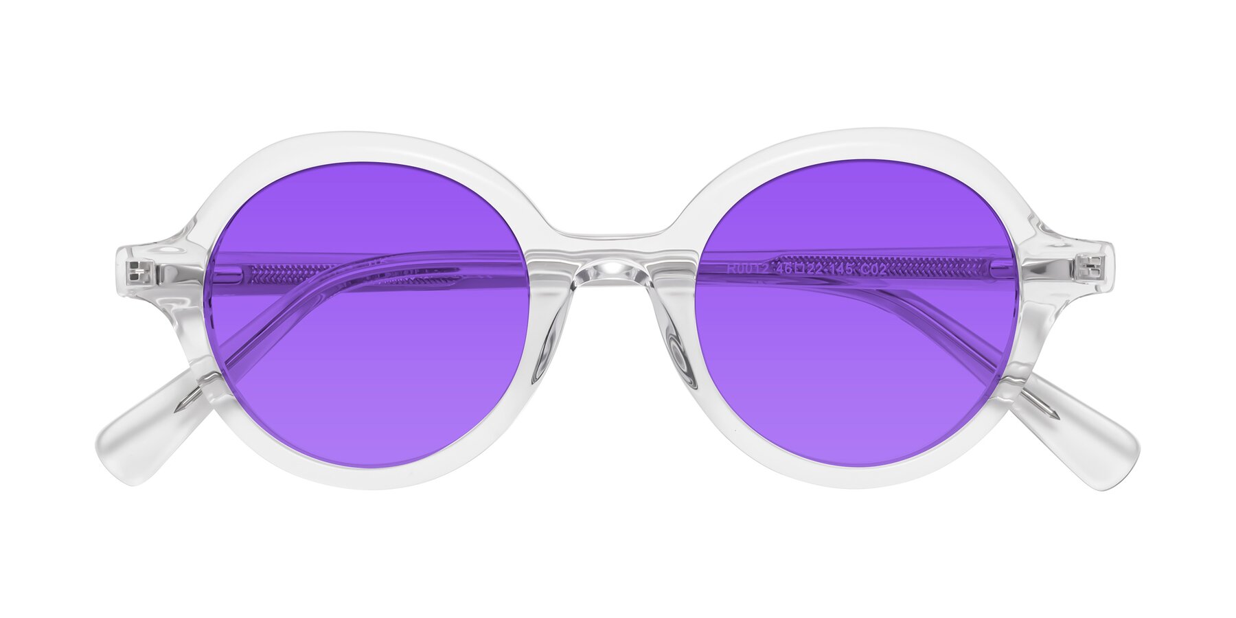 Folded Front of Nemo in Clear with Purple Tinted Lenses