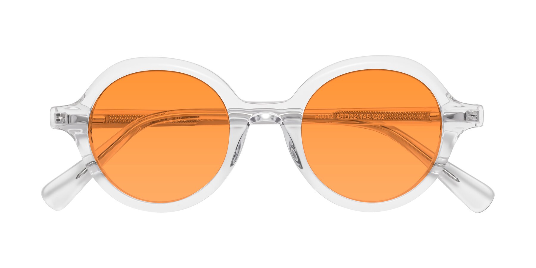 Folded Front of Nemo in Clear with Orange Tinted Lenses