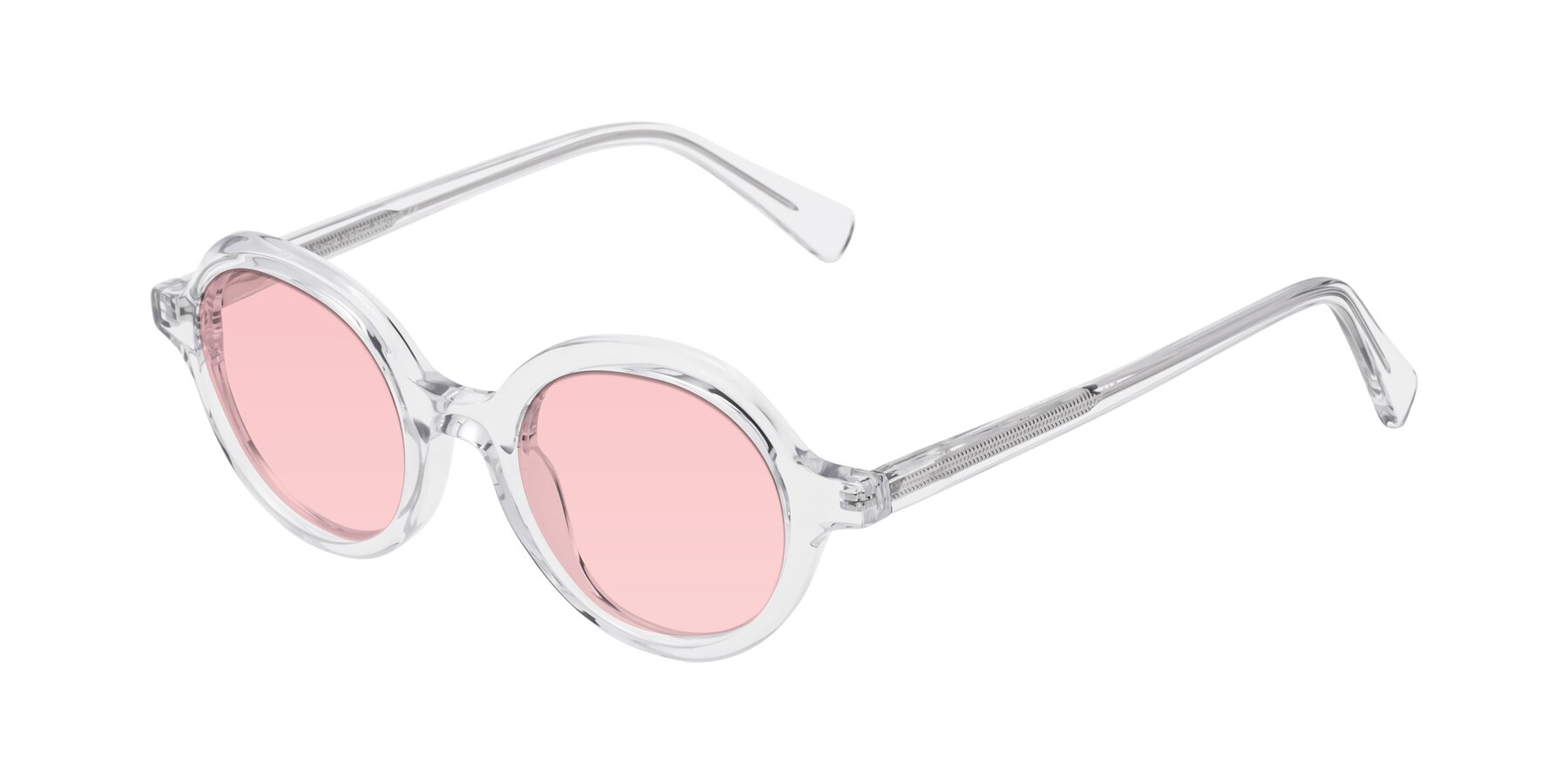 Angle of Nemo in Clear with Light Garnet Tinted Lenses