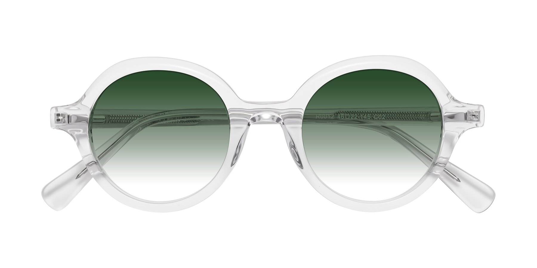 Folded Front of Nemo in Clear with Green Gradient Lenses