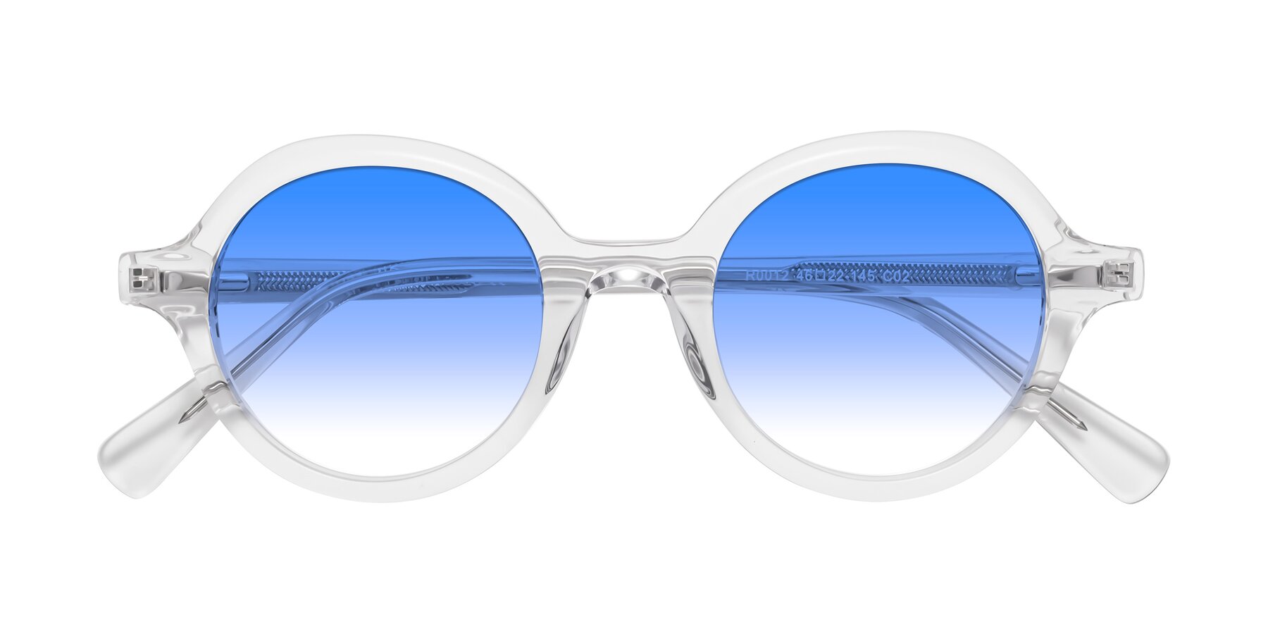 Folded Front of Nemo in Clear with Blue Gradient Lenses