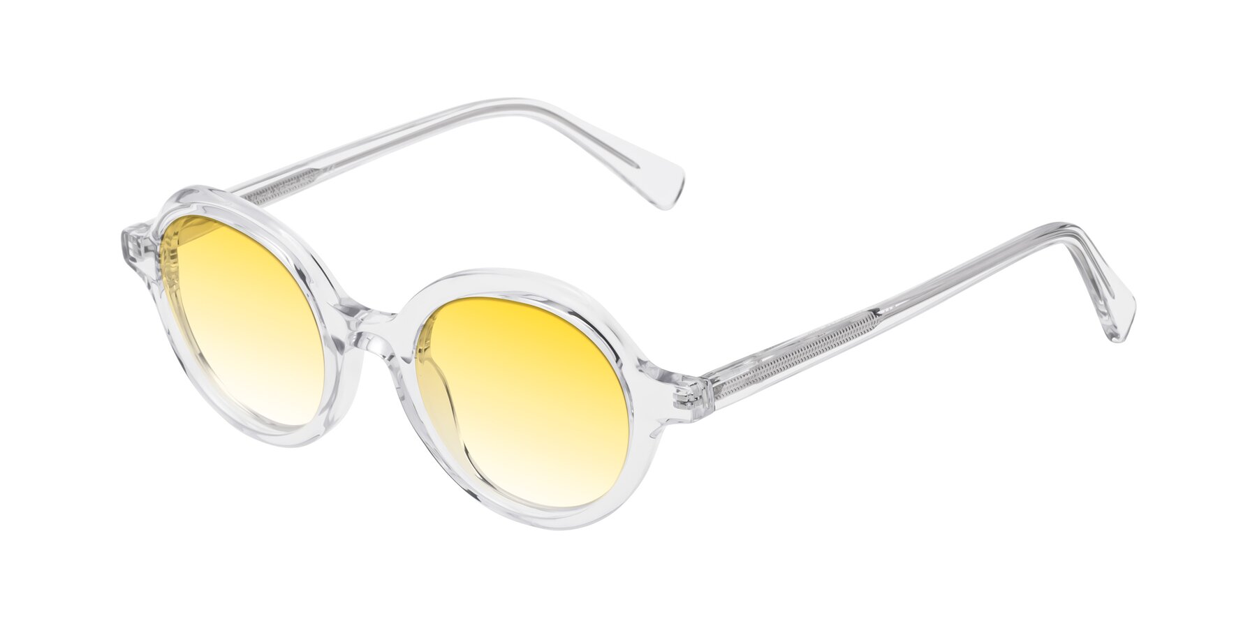 Angle of Nemo in Clear with Yellow Gradient Lenses