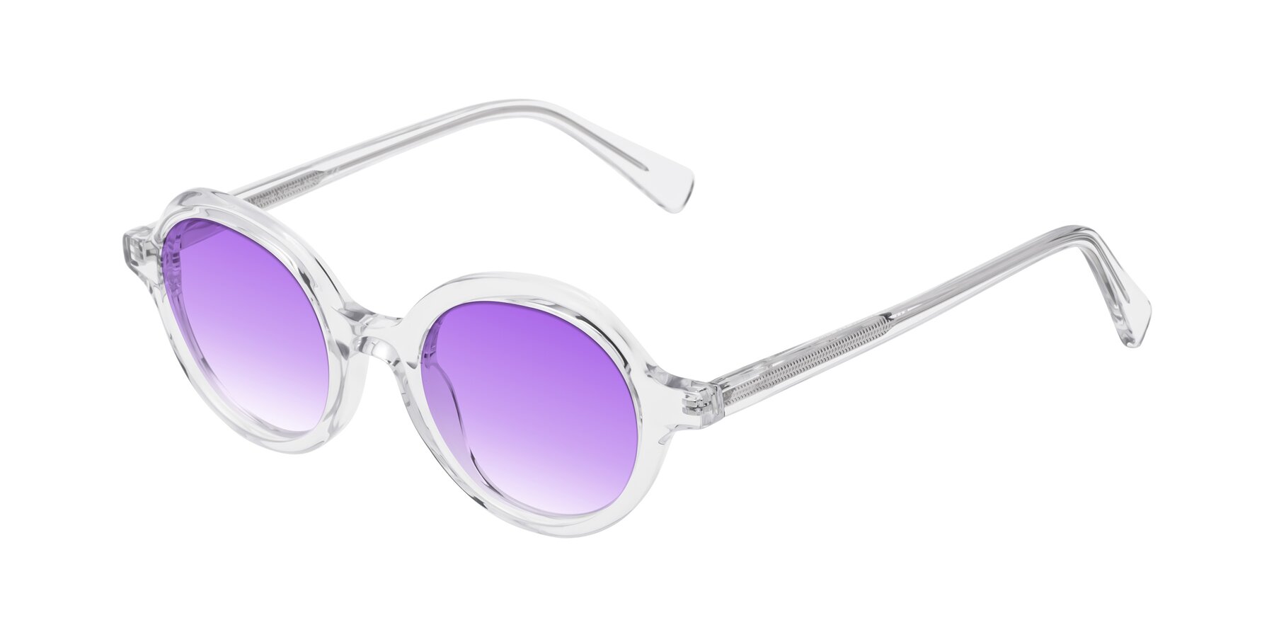 Angle of Nemo in Clear with Purple Gradient Lenses