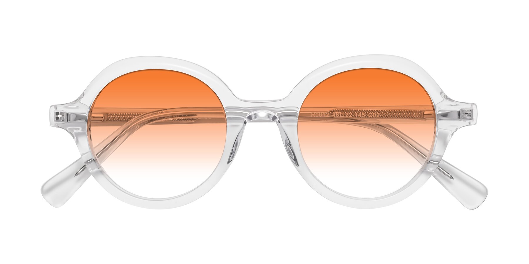 Folded Front of Nemo in Clear with Orange Gradient Lenses